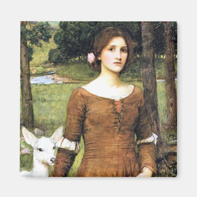 Imán Lady Clare con un Fawn (Frente)