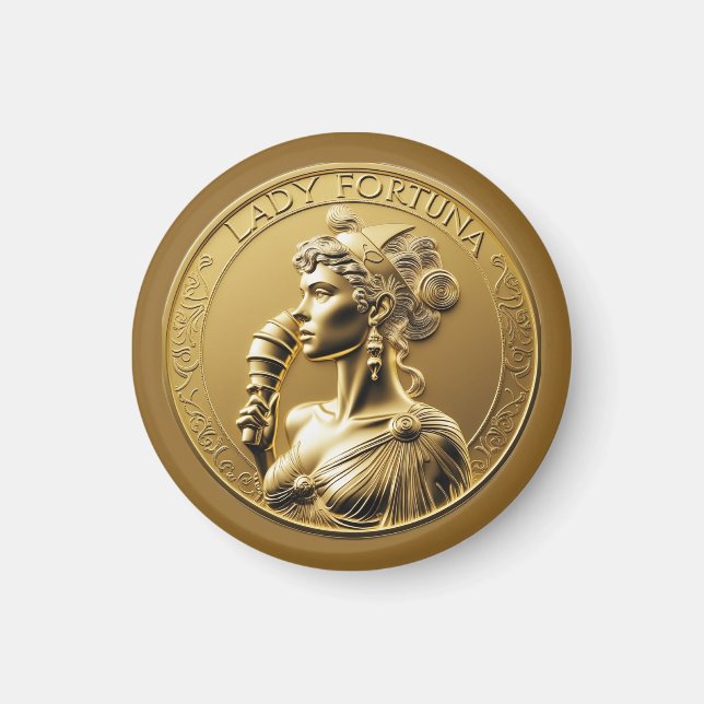 Imán Lady Fortuna, la diosa romana (Frente)