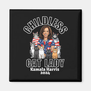 Imán Lady Gato Por Las Elecciones Graciosas De Kamala H