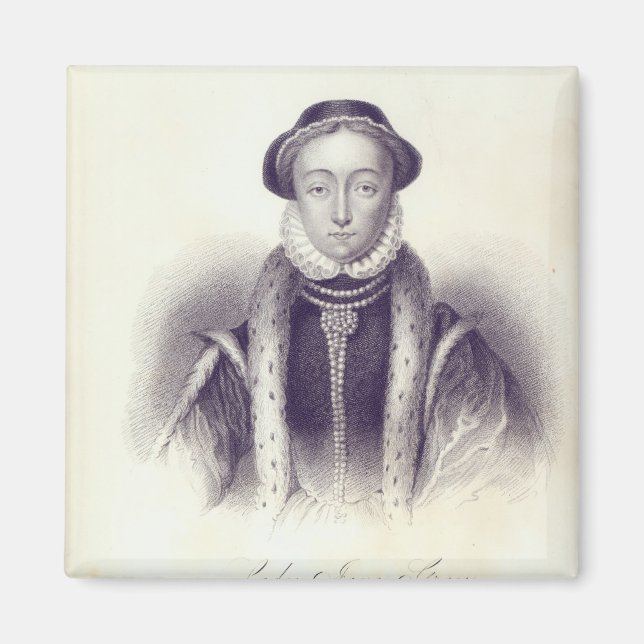Imán Lady Jane Gray, grabada por S. Freeman (Frente)