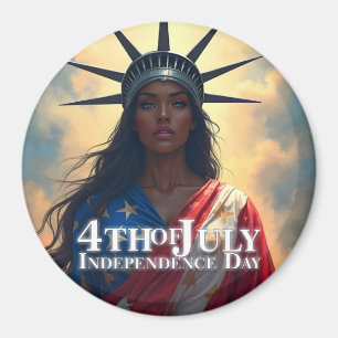 Imán Lady Liberty Reimaginada: Una Nueva Cara de la Lib