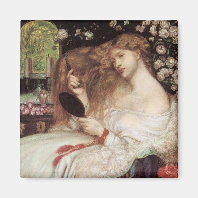 Imán Lady Lilith de Rossetti, portata victoriana de épo (Frente)