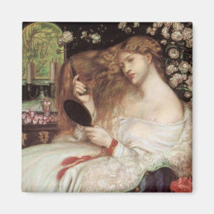 Imán Lady Lilith de Rossetti, Retrato Victoriano Antigu