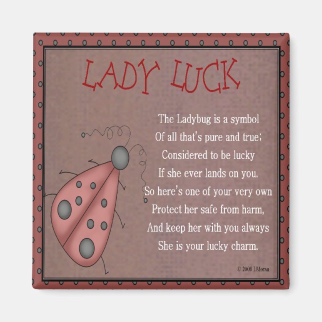 Imán Lady Luck (Frente)