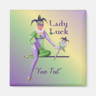 Imán Lady Luck Harlequin