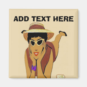 Imán Lady On Beach