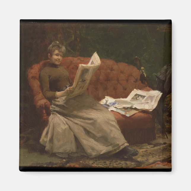 Imán Lady Reading (Frente)