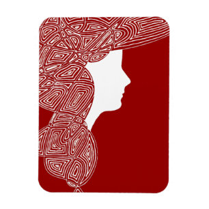 Imán Lady Red