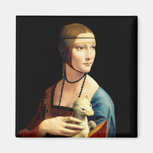 Imán Lady with an Ermine by Leonardo Da Vinci