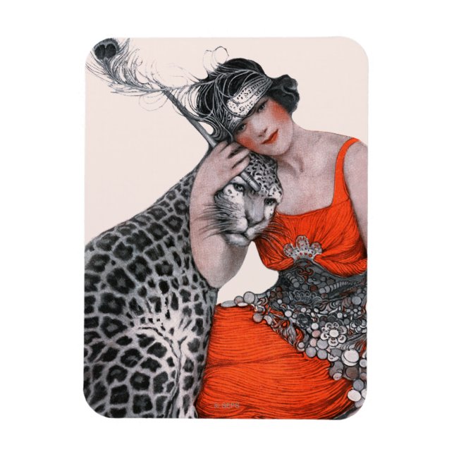Imán Lady y Leopard (Vertical)
