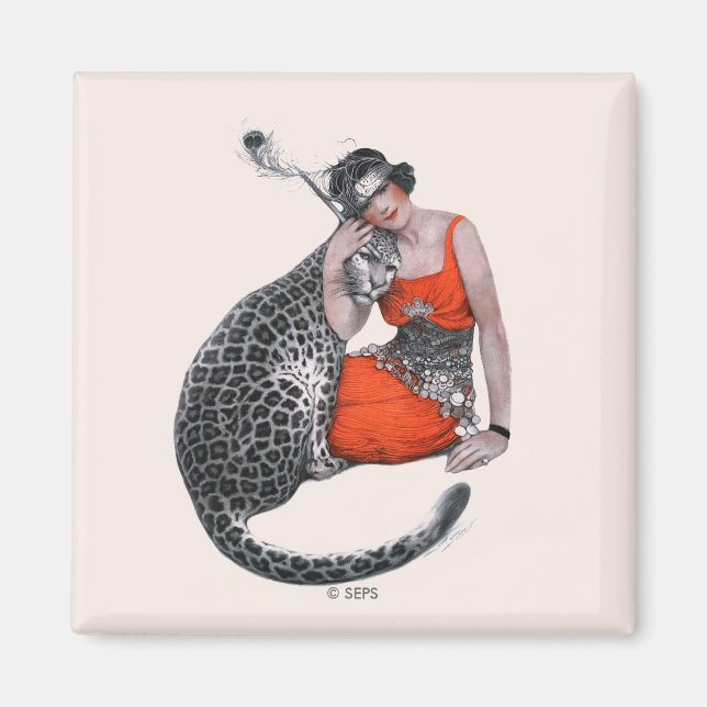Imán Lady y Leopard (Frente)