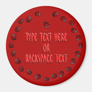 Imán Ladybug Art Magnet Personalizado Ladybug Fridge Ma