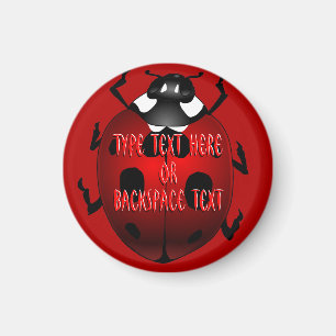 Imán Ladybug Art Magnet Personalizado Ladybug Fridge Ma