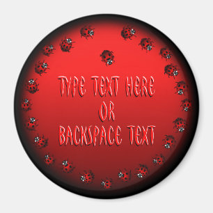 Imán Ladybug Art Magnet Personalizado Ladybug Fridge Ma