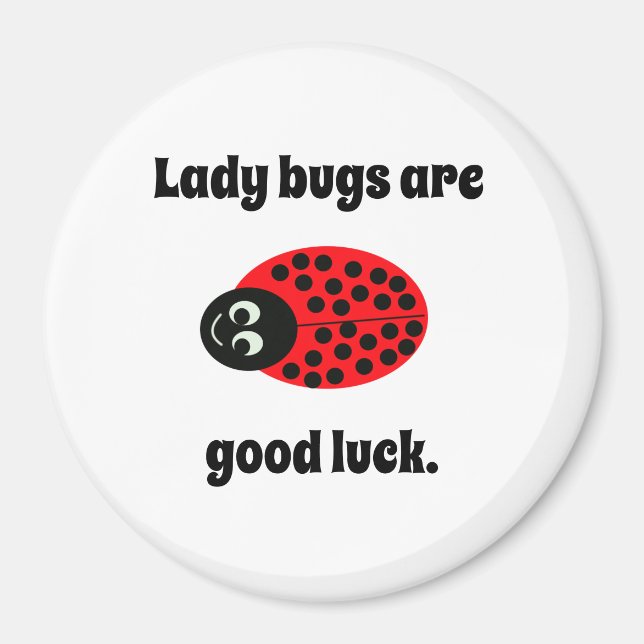 Imán Ladybug, buena suerte (Frente)