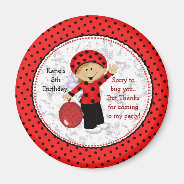 Imán Ladybug Fridge Magnet (Frente)