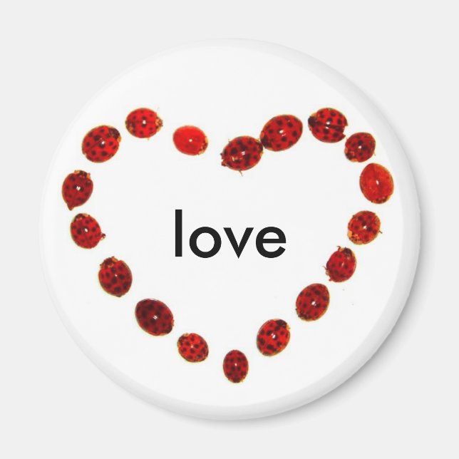 Imán Ladybug Heart Love Magnet (Frente)