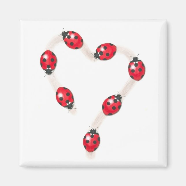 Imán Ladybug Heart Magnet (Frente)