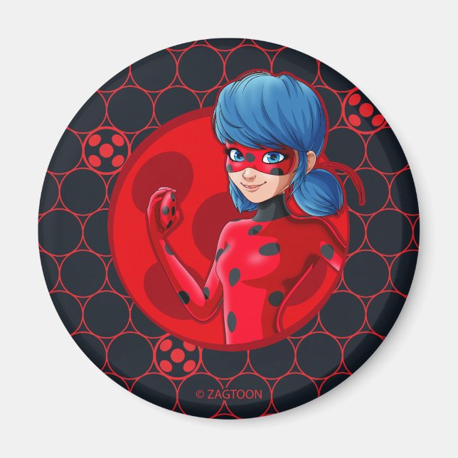 Imán Ladybug Red Badge (Frente)