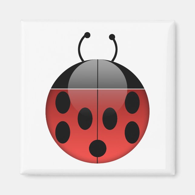 Imán Ladybug Series 1 Square Magnet (Frente)