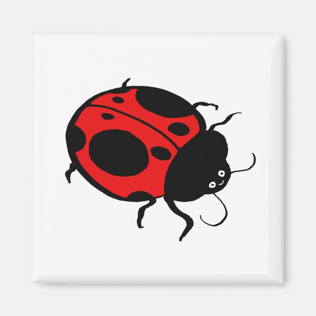 Imán Ladybug sonriente - (Frente)