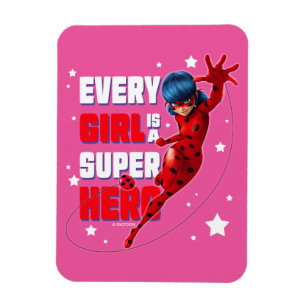 Imán Ladybug Todo Chica es un Super Hero
