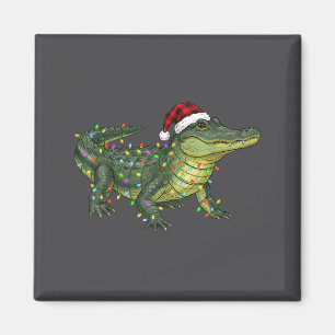 Imán Lagarto de Navidad Vacaciones Reptil Divertido Fes
