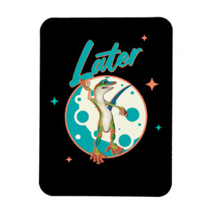 Imán Lagarto Divertido Más Tarde Humor Procrastinación