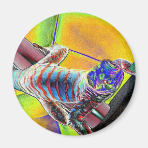Imán Lagarto fluorescente