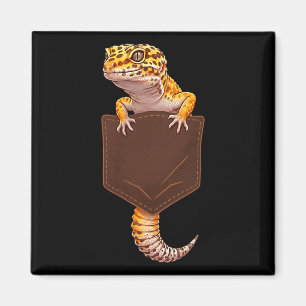 Imán Lagarto Lindo Reptil Geco Leopardo Bolsillo Divert