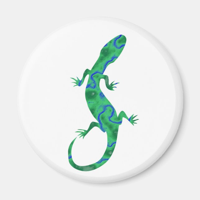 Imán Lagarto Verde (Frente)