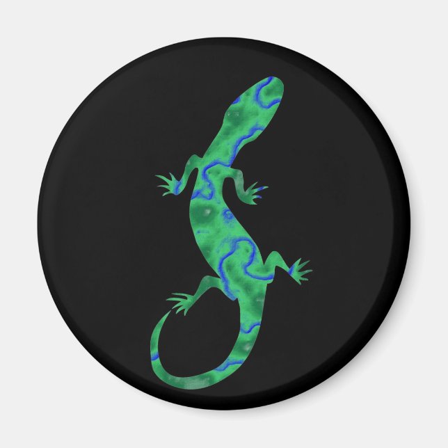 Imán Lagarto Verde (Frente)