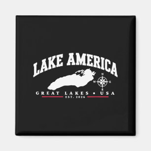 Imán Lago Aamérica Grandes Lagos Vintage EE. UU. Hombre