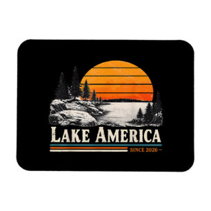 Imán Lago América 2026 Vintage