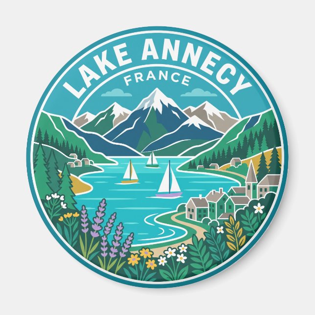 Imán Lago Annecy Francia (Frente)