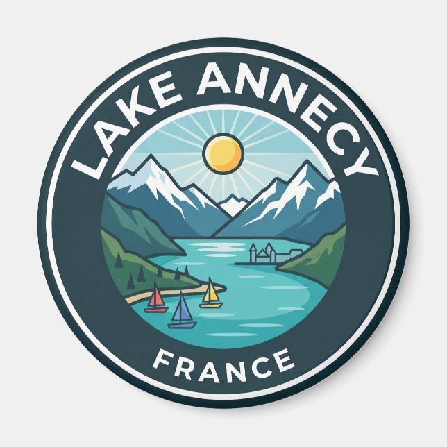 Imán Lago Annecy Francia (Frente)