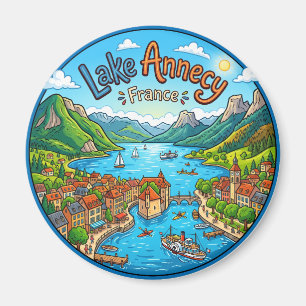Imán Lago Annecy (Lac d'Annecy) Francia