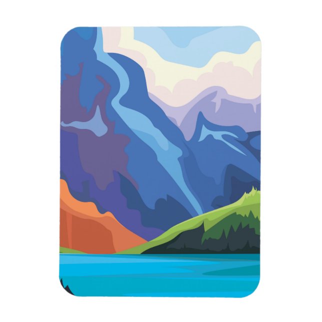 Imán Lago azul (Vertical)