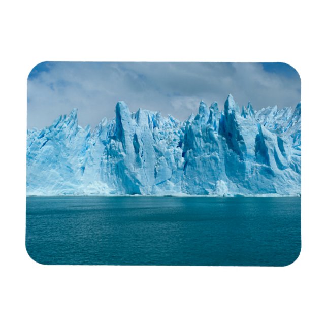Imán Lago Azul, Hielo Y Cielo (Horizontal)