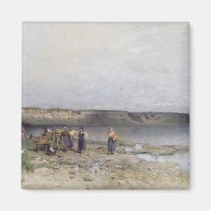 Imán Lago Balaton con la costa de Akarattya, 1885