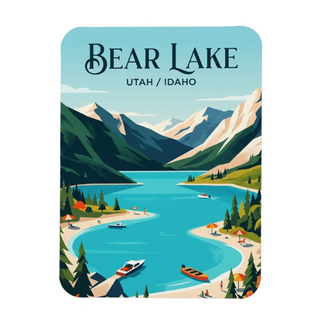 Imán Lago Bear USA (Vertical)