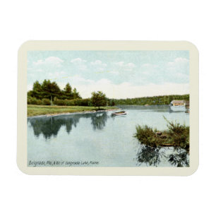 Imán Lago Belgrado, Magnet de estilo vintage Maine 1910