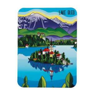 Imán Lago Bled Eslovenia