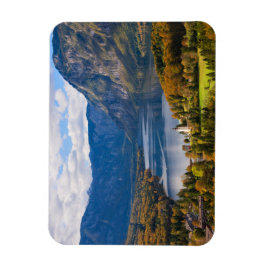 Imán Lago Bohinj en Eslovenia en otoño