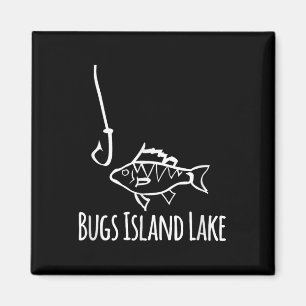 Imán Lago Bugs Island Virginia Pesca Anzuelo Divertido