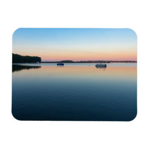 Imán lago champlain amanecer en la bahía de saint alban