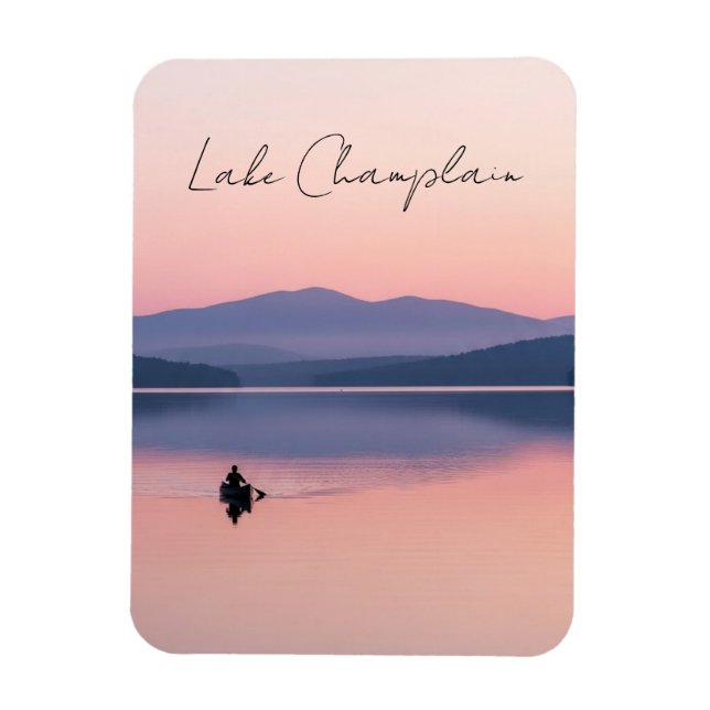 Imán Lago Champlain Vermont Viajes (Vertical)
