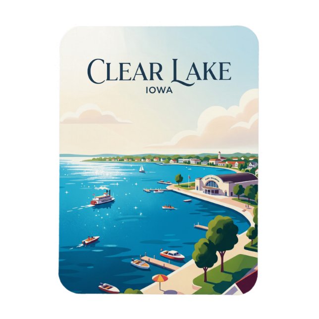Imán Lago Clear EE. UU. (Vertical)