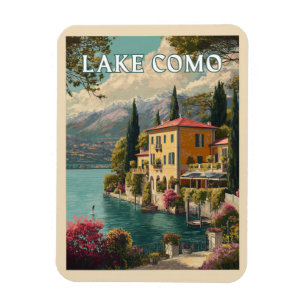 Imán Lago Como - Encanto italiano a orillas del lago
