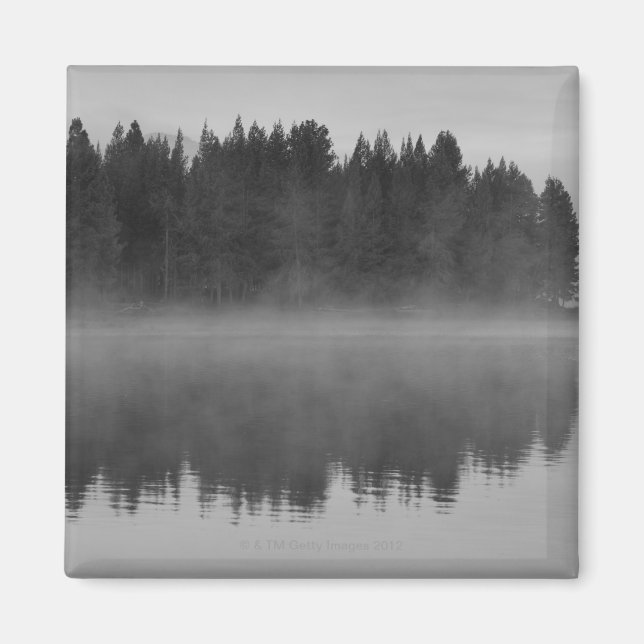 Imán Lago con niebla, Oregón (Frente)